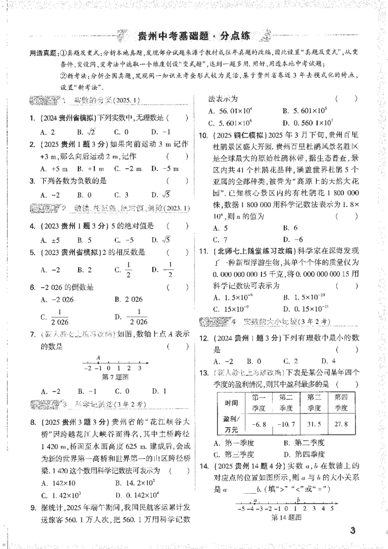 《1分层精讲本A4_2026版《万维中考试题研究》多省合集_2026版《万唯中考-试题研究》贵州语数英物化_2026万唯中考试题研究贵州数学》第9页预览
