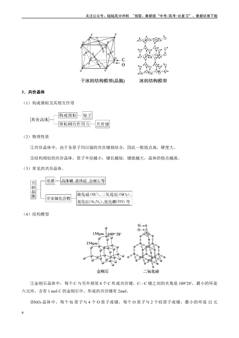 《第66讲常见晶体类型、晶胞结构分析与计算（解析版）_05-化学-高考总复习_一轮复习_2024年_2024年高考化学一轮·夯基提能复习精讲精练_资料》第9页预览