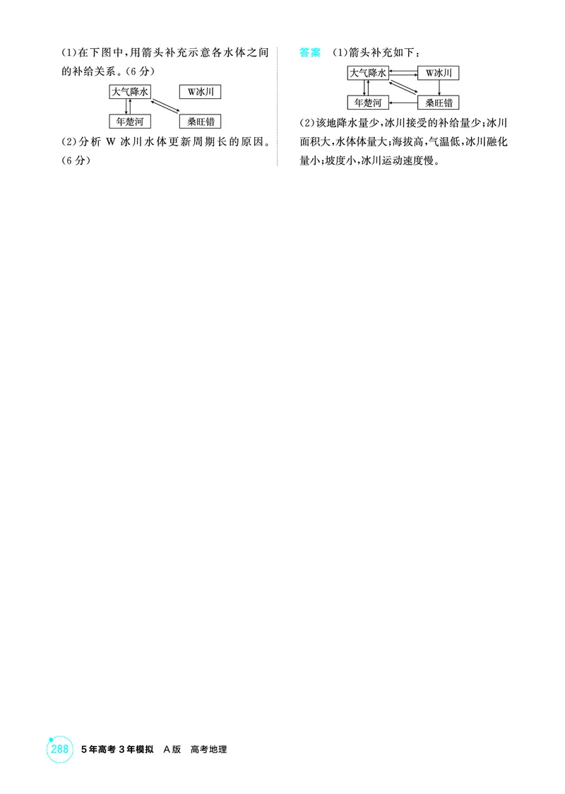 《1_04第四章_2026版教学资源包_202653高考总复习A版_广东版_2026版.广东版.选考总复习.地理.5·3A版_第四章地球上的水_1_精练册PDF》第8页预览