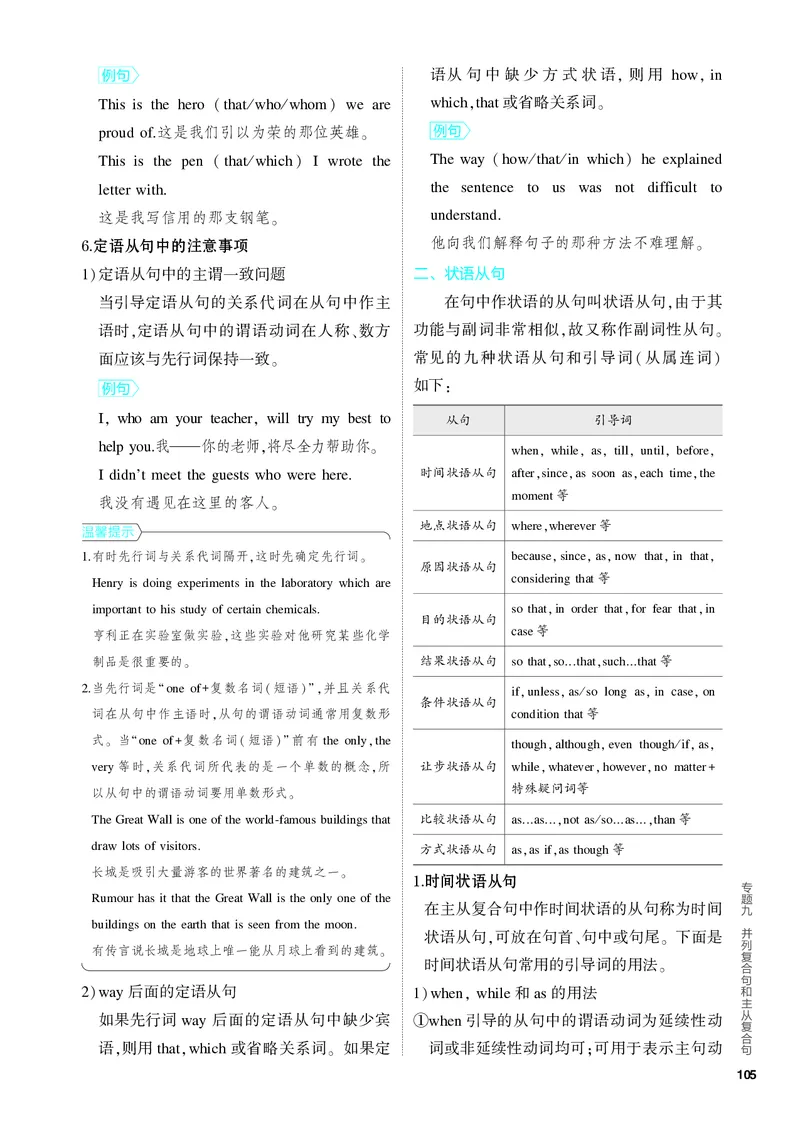《1_2.PDF教参电子书——基础讲练册_2024版教学资源包_2024版.新高考版英语.5·3A版_9_专题九并列复合句和主从复合句_2_PDF教参电子书》第5页预览