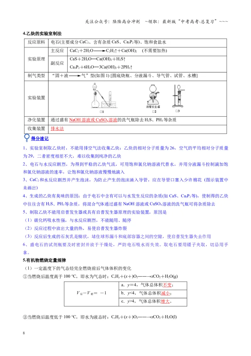 《第02讲烃（复习讲义）（湖南专用）（教师版）_05-化学-高考总复习_一轮复习_2026年-化学高考一轮复习_2026年高考化学一轮课件+讲义+练习（湖南专用）-G331》第8页预览