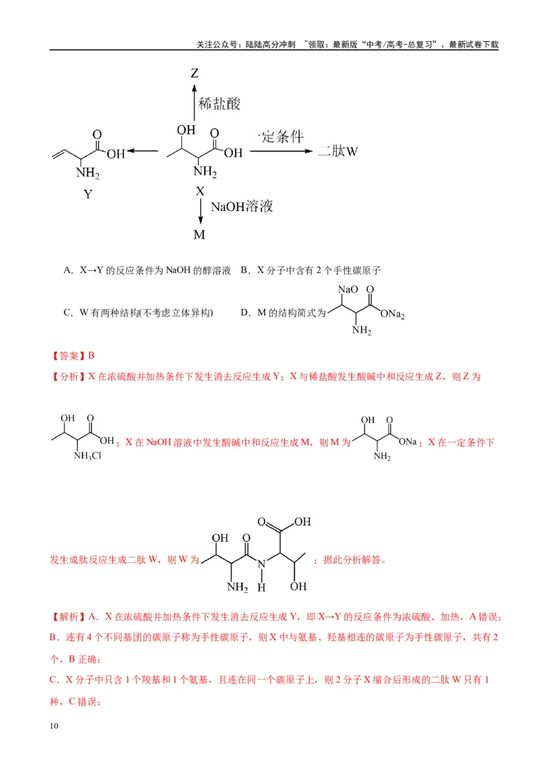《第41讲生物大分子合成高分子（讲义）-（解析版）_05-化学-高考总复习_一轮复习_2024年_2024年高考化学大一轮复习卓越讲义_资料》第10页预览