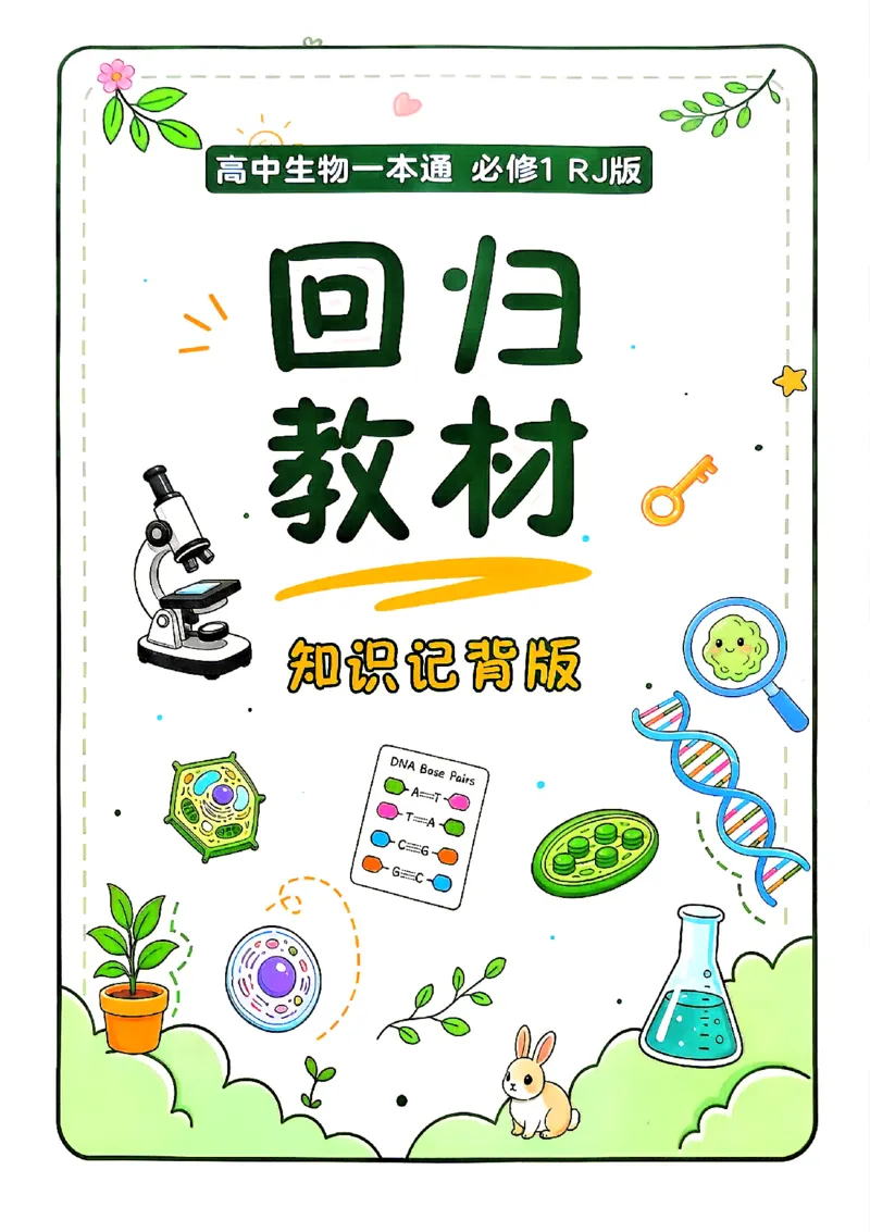 《2027一生儿生物一本通必修一回归教材背诵_2027一生儿高中生物一本通必修一》第1页预览