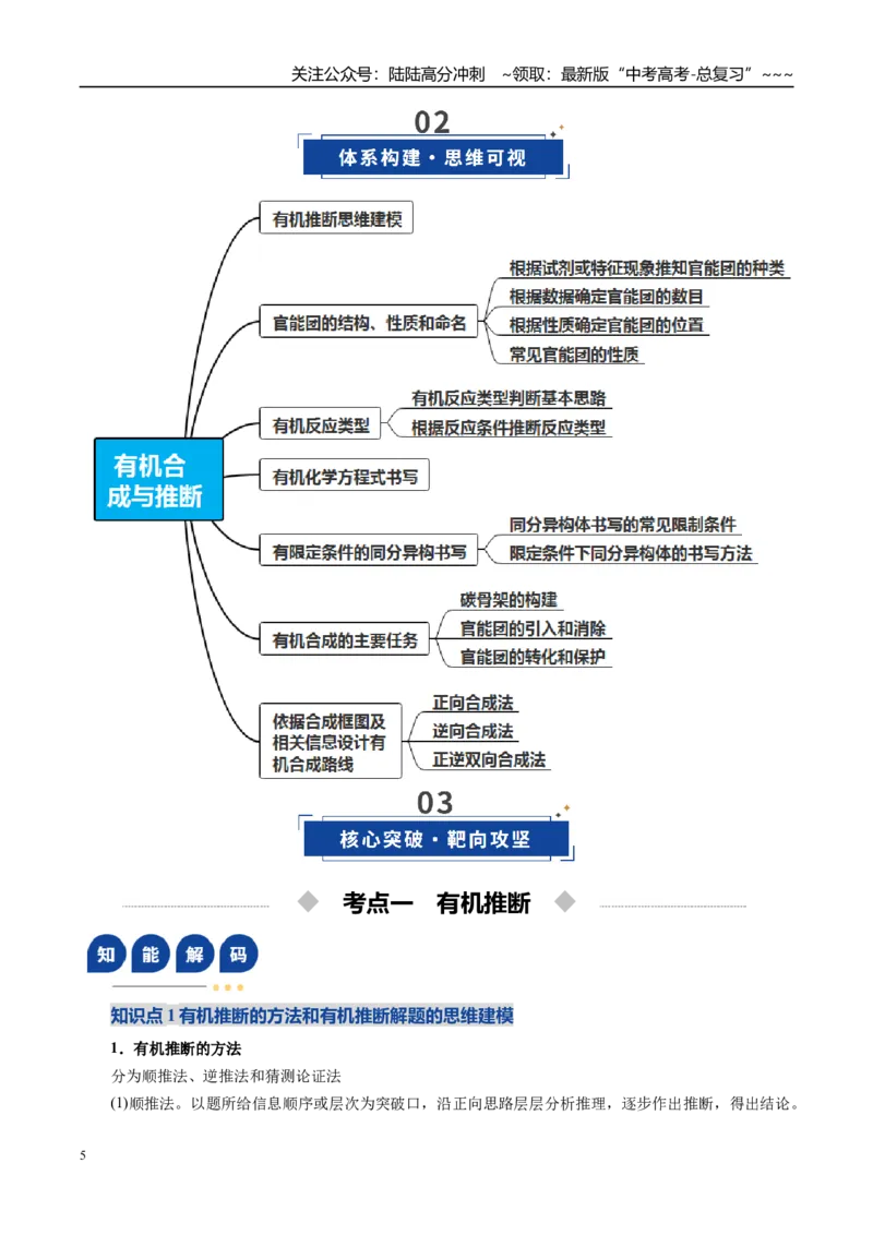 《第05讲有机合成与推断（复习讲义）（全国通用）（教师版）_05-化学-高考总复习_一轮复习_2026年-化学高考一轮复习_2026年高考化学一轮复习讲义+练习+课件（新教材新高考）-G55_2026版》第5页预览