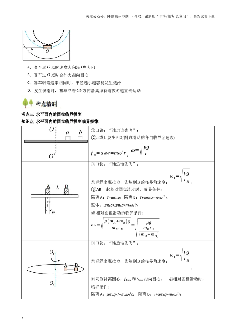 《考点16圆周运动（核心考点精讲精练）（学生版）_04-物理-高考总复习_一轮复习_2025年_2025年高考物理一轮复习考点精讲精练（新高考通用）》第7页预览