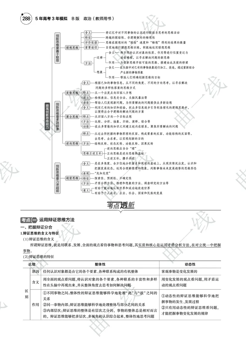 《1_172025版5·3B版新高考版专题十七辩证思维和创新思维PDF_2025版教学资源包_（总复习系列）2025版《5年高考3年模拟》新高考版B版（⭐全科）_一、图书电子教参_第七部分逻辑与思维》第2页预览