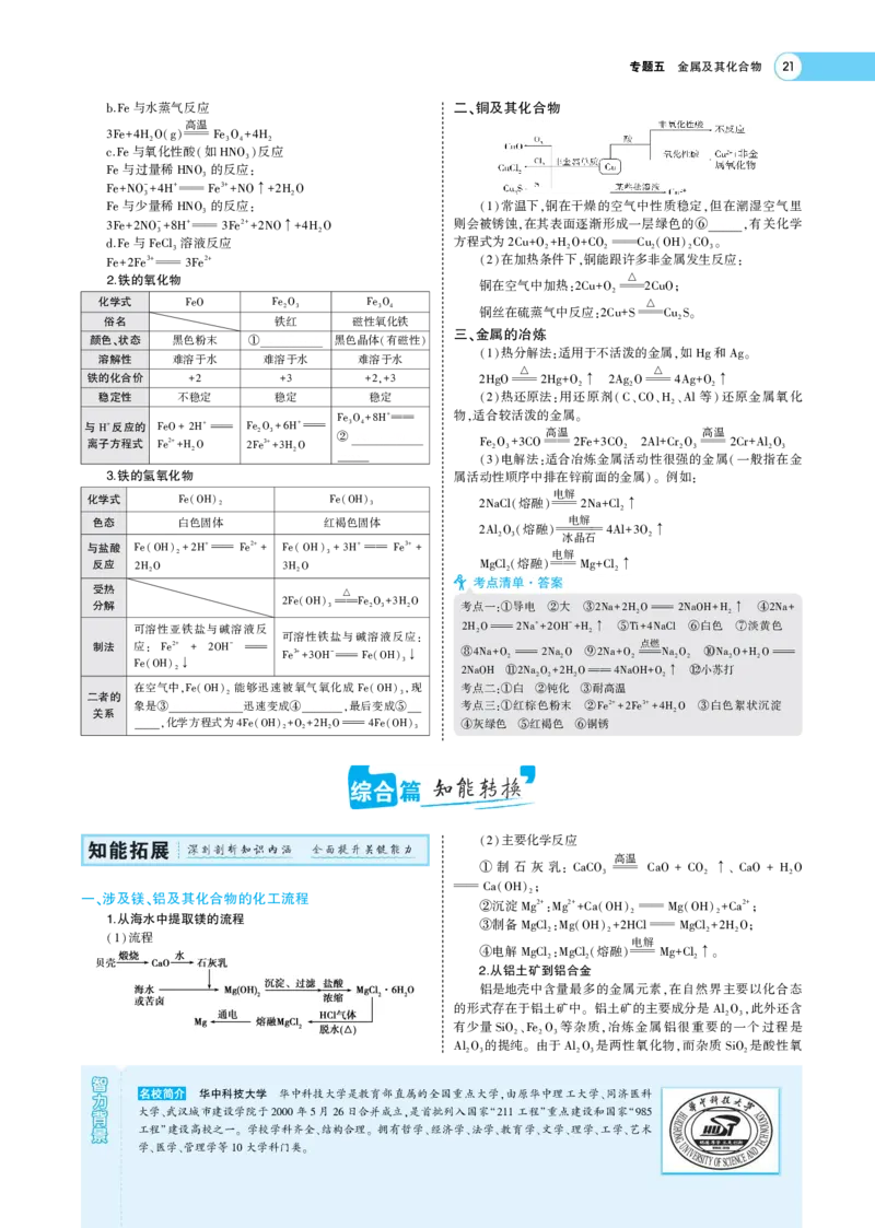 《1_7.专题考点精析(1)_2023版教学资源包_2023版新高考版选考总复习化学5·3A版_5_专题五金属及其化合物_6_专题考点精析》第4页预览