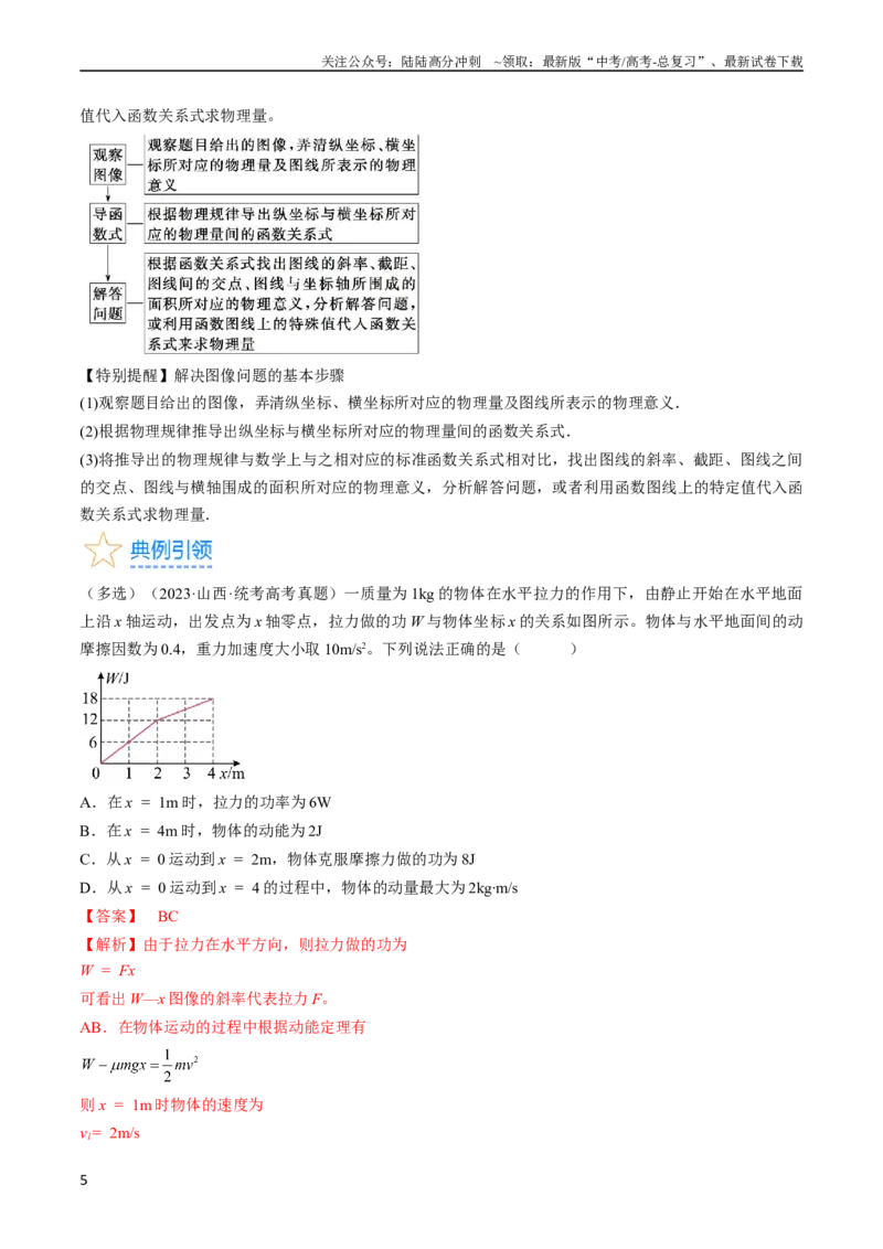 《考点24动能定理及其应用（解析版）_04-物理-高考总复习_一轮复习_2024年_2024年高考物理一轮复习考点帮（全国通用）_答案解析版》第5页预览