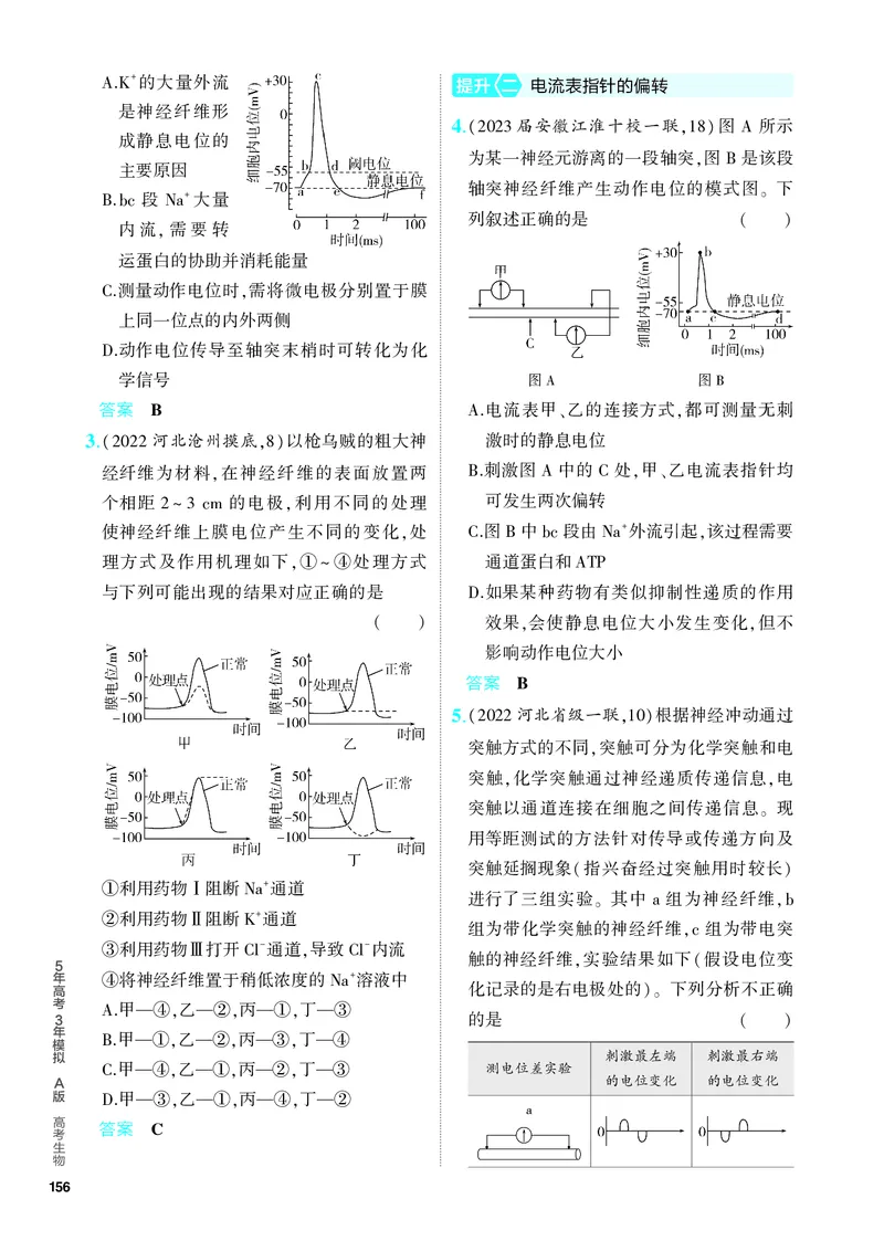 《1_17-专题十七　神经调节（教参电子书—分层集训）_2024版教学资源包_2024版.新高考版生物.5·3A版_17_专题十七神经调节(1)_4_PDF教参电子书》第5页预览