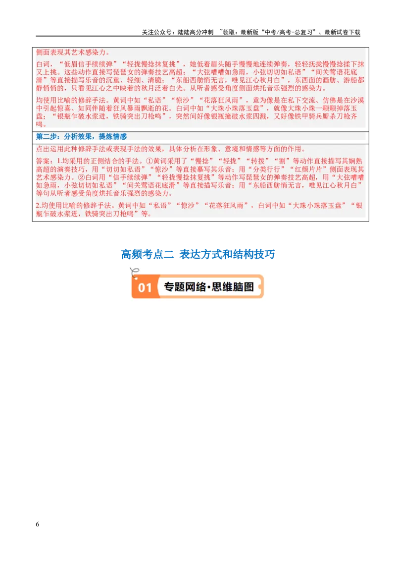 《解密19古诗文阅读诗歌之艺术技巧（讲义）（解析版）_二轮复习_2024年_2024年高考语文二轮复习高频考点追踪与预测（新高考专用）_讲义_教师版（含答案解析）》第6页预览