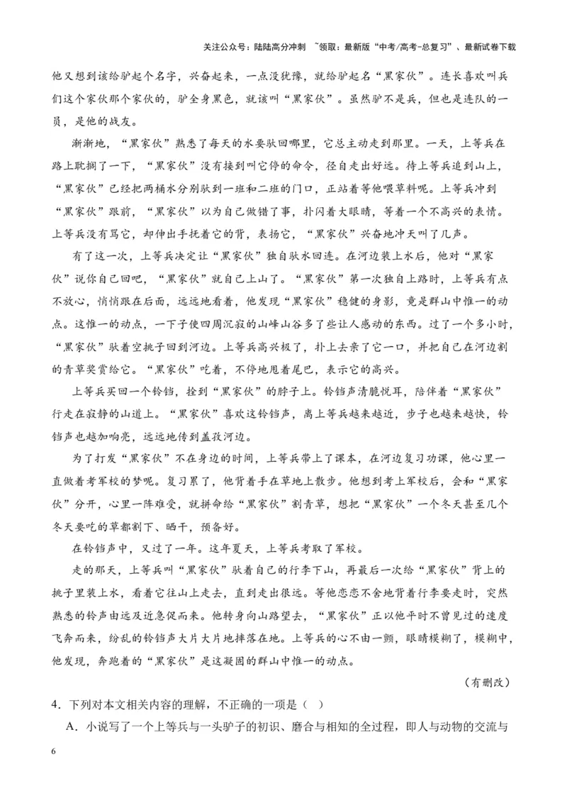 《考点18标题的作用（解析版）_一轮复习_2024年_2024年高考语文一轮复习小说题型细化专项训练（全国通用）_资料》第6页预览
