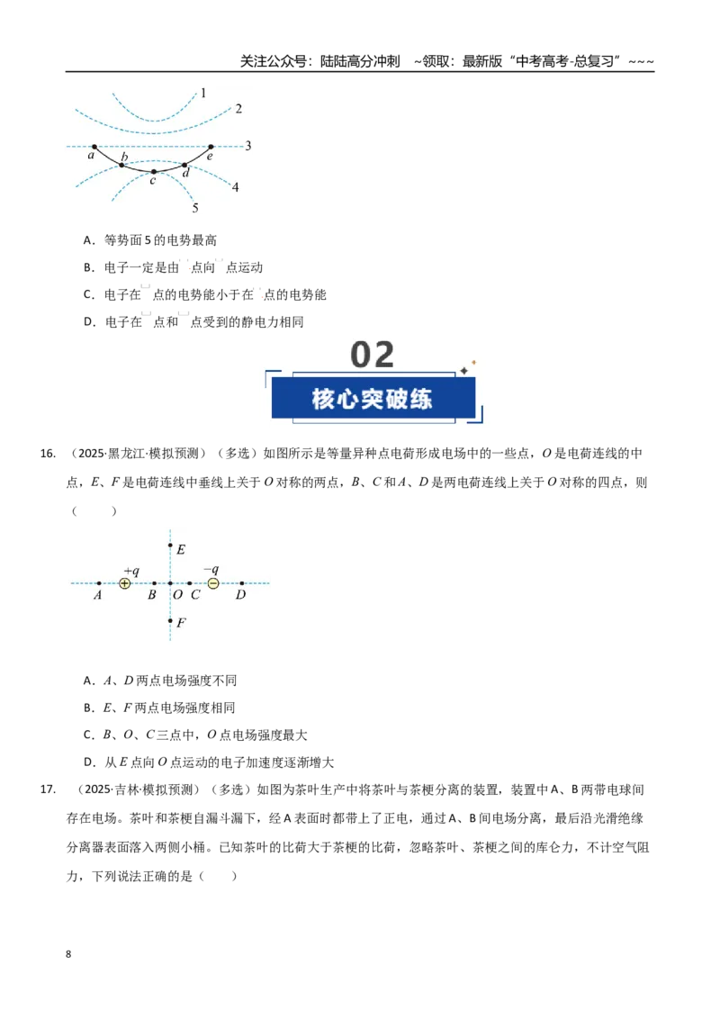 《第33讲电场力的性质（专项训练）（黑吉辽蒙专用）（学生版）_04-物理-高考总复习_一轮复习_2026年-物理高考一轮复习_2026年高考物理一轮课件+讲义+练习（黑吉辽蒙专用）-G330》第8页预览