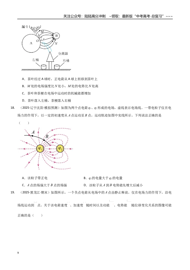 《第33讲电场力的性质（专项训练）（黑吉辽蒙专用）（学生版）_04-物理-高考总复习_一轮复习_2026年-物理高考一轮复习_2026年高考物理一轮课件+讲义+练习（黑吉辽蒙专用）-G330》第9页预览