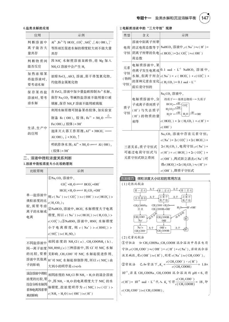《1_11专题十一盐类水解和沉淀溶解平衡_2025版教学资源包_（总复习系列）2025版《5年高考3年模拟》新高考版B版（⭐全科）_2025版.新高考新教材版.选考总复习.化学.5·3B版_4_专题电子书》第2页预览