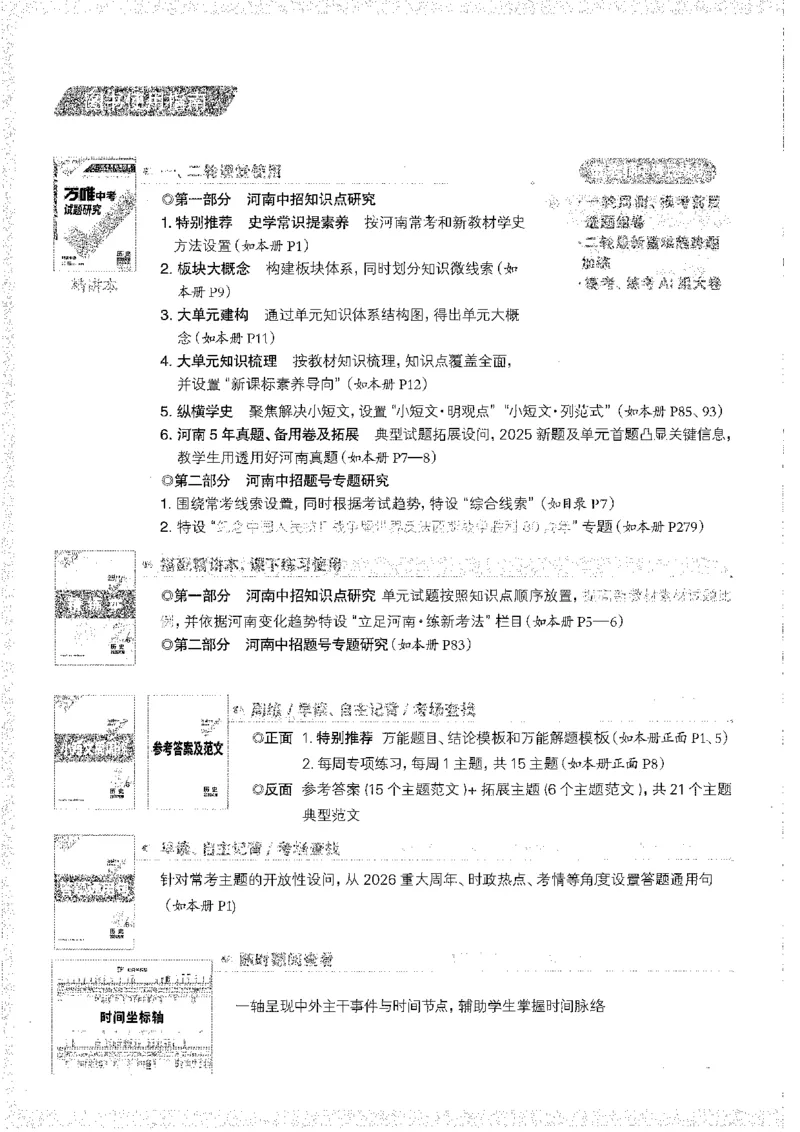 《1试题研究A4_2026版《万维中考试题研究》多省合集_2026版《万唯中考-试题研究》河南语数英物化道历_2026万唯中考试题研究河南历史》第4页预览