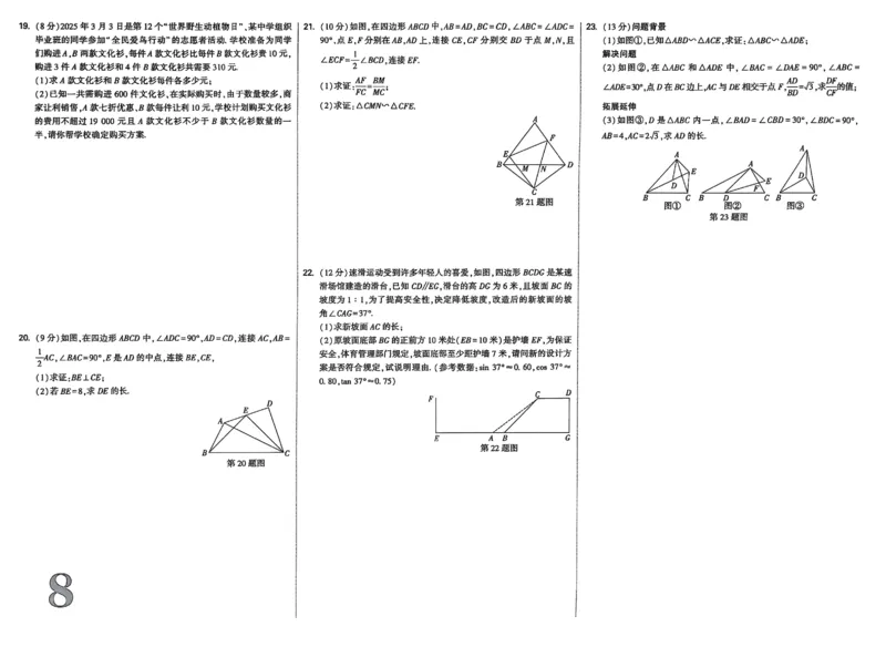 《2026《万唯中考•试题研究》数学(辽宁)检测卷_2026版《万维中考试题研究》多省合集_2026版《万唯中考-试题研究》辽宁语数英物化_2026《万唯中考•试题研究》数学(辽宁)》第8页预览