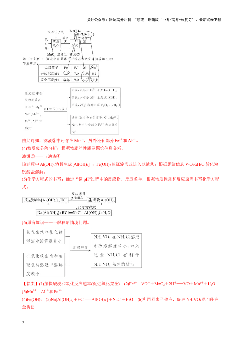 《考点33工业流程题解题策略（核心考点精讲精练）-（新高考通用）（教师版）_05-化学-高考总复习_一轮复习_2025年_2025年高考化学一轮复习考点精讲精练（新高考通用）》第9页预览