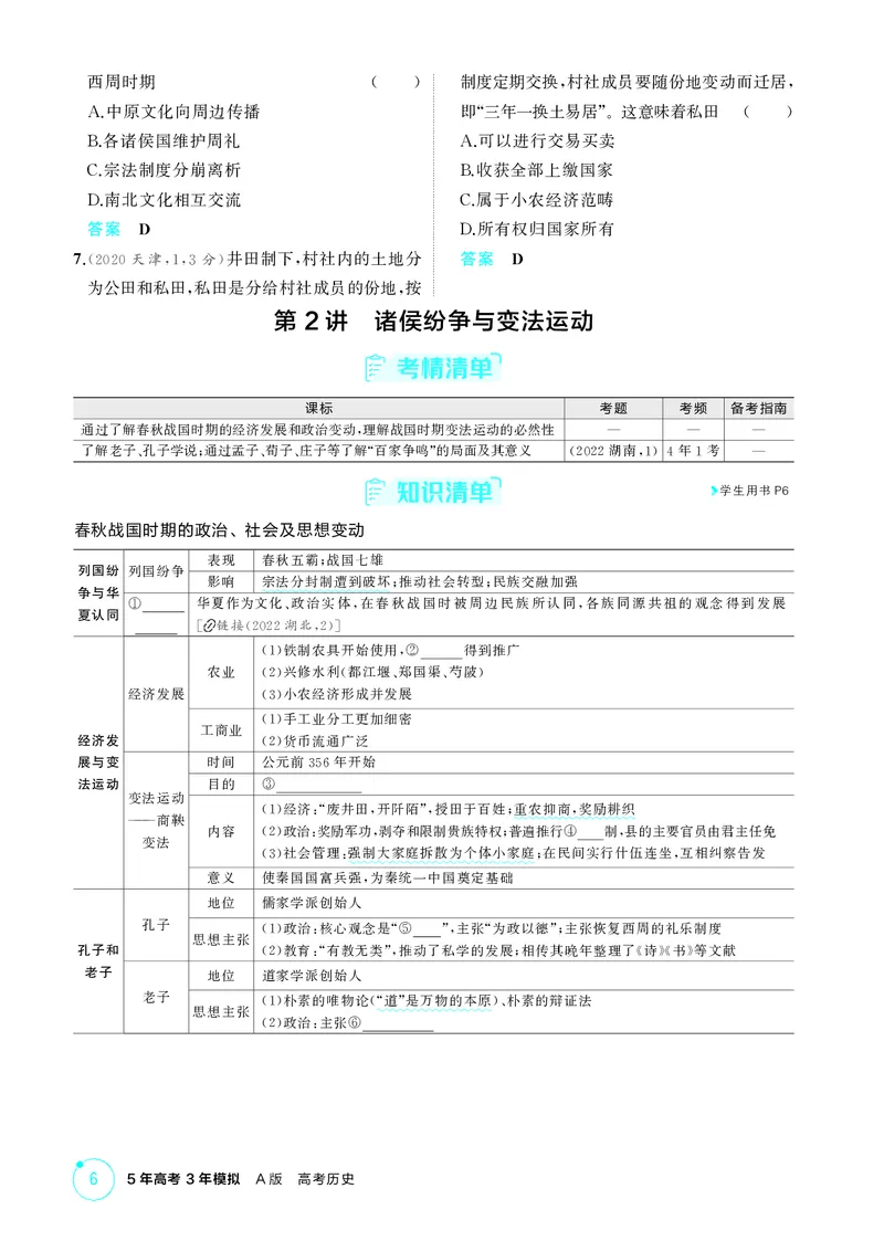 《1_01-第一单元　从中华文明起源到秦汉统一多民族封建国家的建立与巩固_2026版教学资源包_202653高考总复习A版_湖南版_2026版.湖南版.选考总复习.历史.5·3A版_二、教师用书PDF_2_精讲册PDF》第6页预览