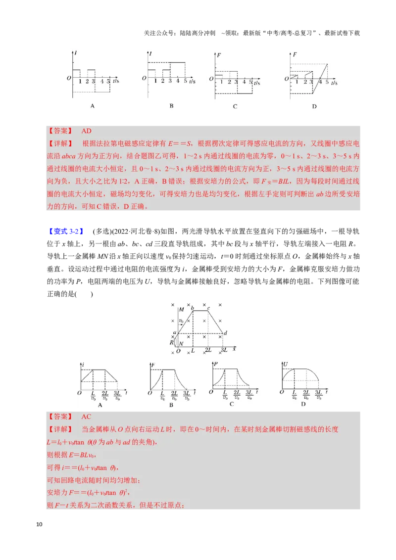 《第22讲电磁感应（五大题型）（举一反三）（教师版）_04-物理-高考总复习_专项复习_2025年_2025年高考物理举一反三系列（新高考通用）_资料》第10页预览
