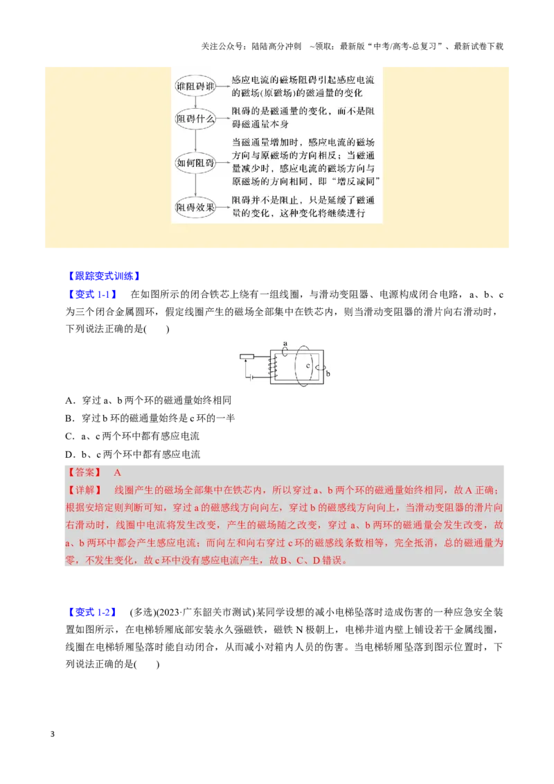 《第22讲电磁感应（五大题型）（举一反三）（教师版）_04-物理-高考总复习_专项复习_2025年_2025年高考物理举一反三系列（新高考通用）_资料》第3页预览