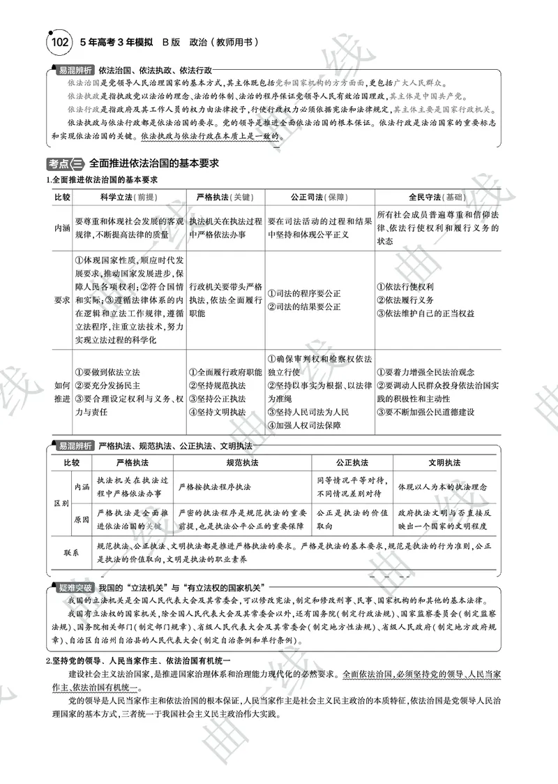 《1_072025版5·3B版新高考版专题七全面依法治国PDF_2025版教学资源包_（总复习系列）2025版《5年高考3年模拟》新高考版B版（⭐全科）_2025版.新高考新教材版.选考总复习.政治.5·3B版》第4页预览