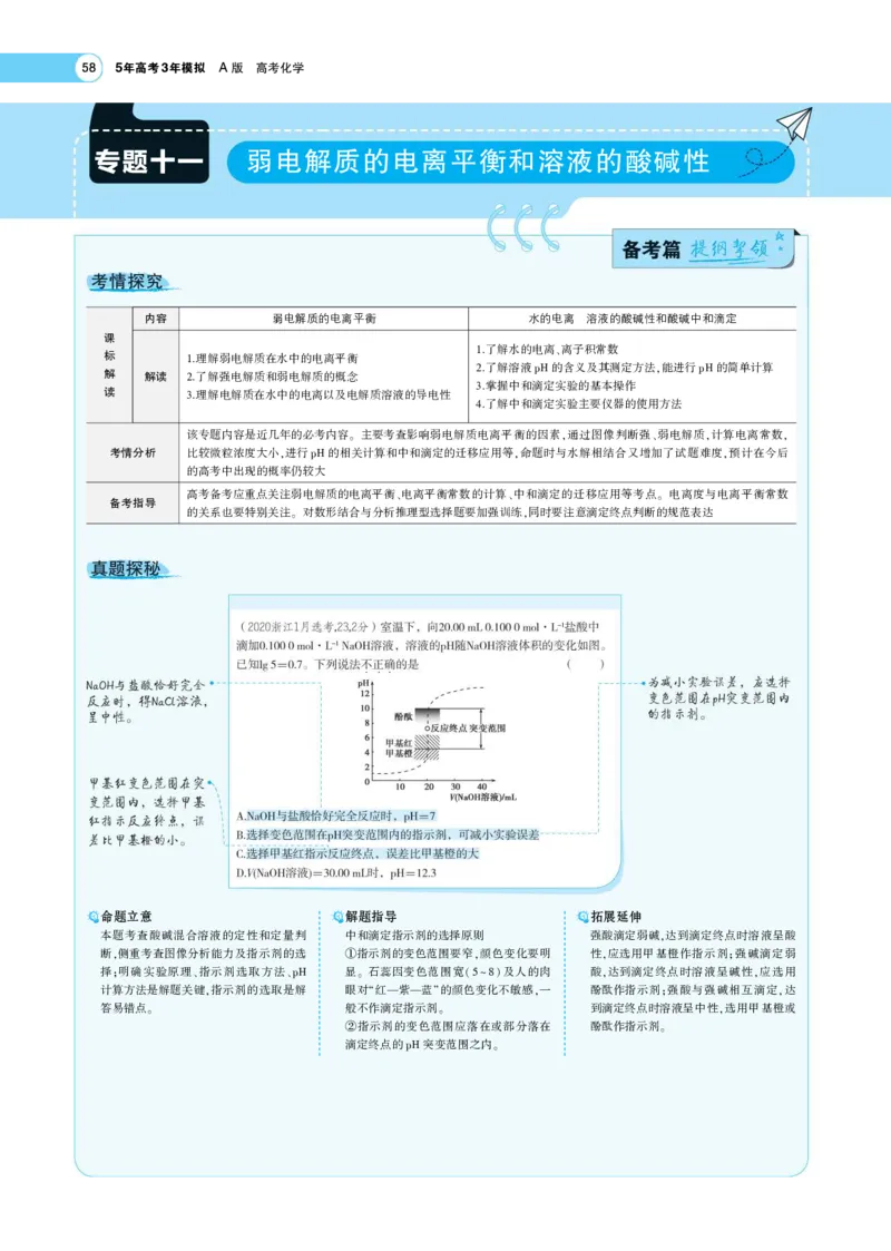 《1_7.专题考点精析(1)_2023版教学资源包_2023版新高考版选考总复习化学5·3A版_13_专题十三弱电解质的电离平衡和溶液的酸碱性_7_专题考点精析》第1页预览