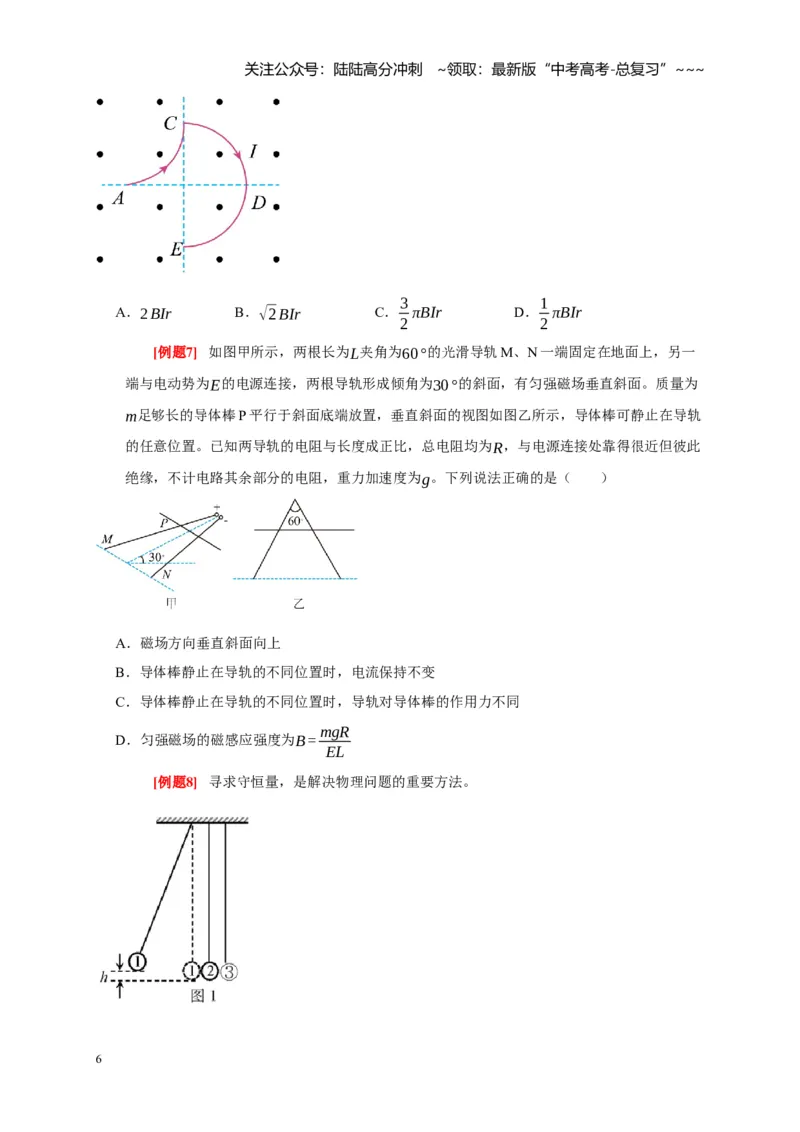 《第21讲磁场的描述磁场对电流的作用（学生版）_04-物理-高考总复习_一轮复习_2026年-物理高考一轮复习_2026年高考物理一轮复习考点精讲精练（全国通用）-G346_资料_2026版》第6页预览