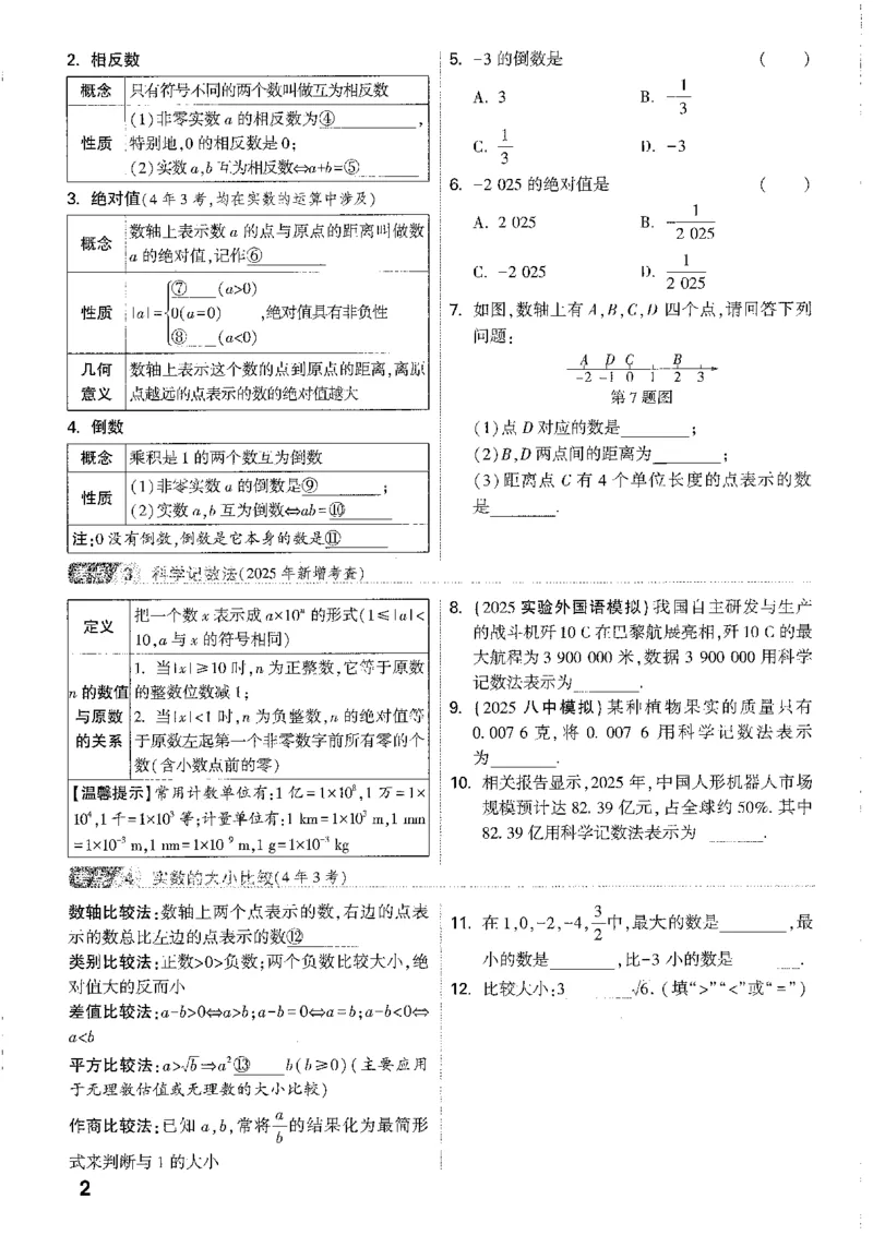 《1分层精讲本A4_2026版《万维中考试题研究》多省合集_2026版《万唯中考-试题研究》重庆语数英物化道历_2026万唯中考试题研究重庆数学》第6页预览