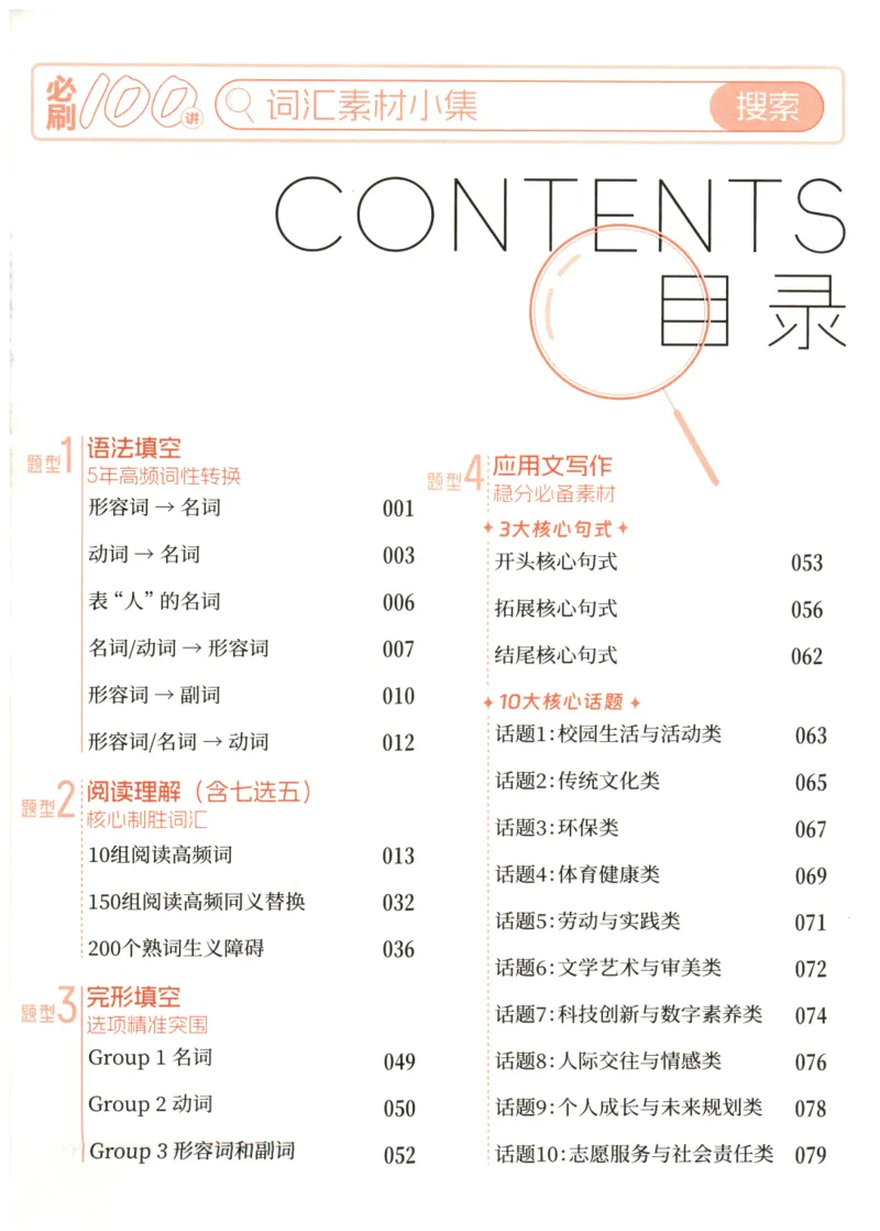 《2027版必刷100讲-词汇素材小集_2027《一英•核心方法必刷100讲》(高考)(英语)》第2页预览