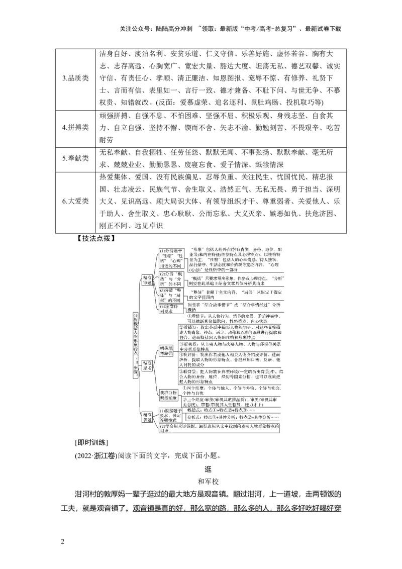 《考点34把握小说的形象_一轮复习_2024年_2024年高考语文一轮复习考点帮（新高考专用）》第2页预览