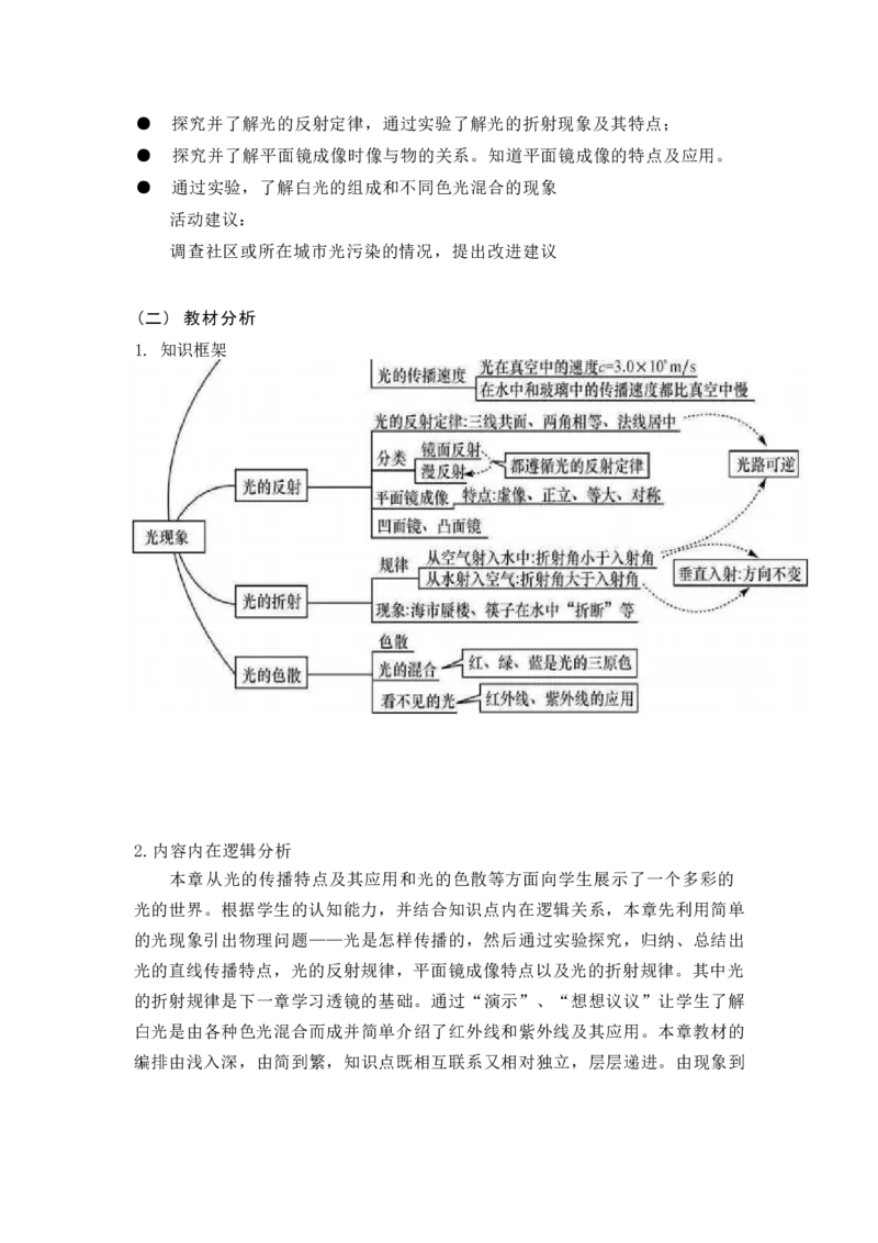 《人教版八上《光现象》_作业初中物理作业设计_8上》第4页预览