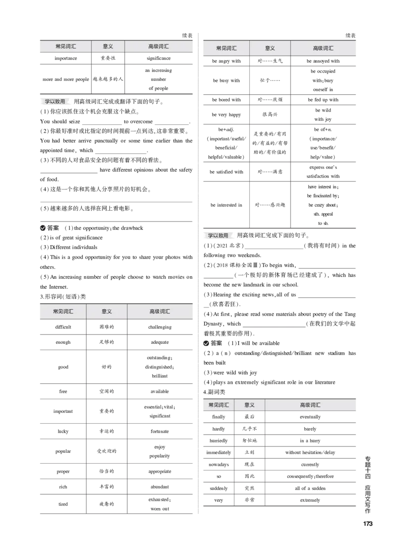 《1_专题十四应用文写作_2023版教学资源包_2023版新高考新教材版高考总复习英语5·3B版_4_第四部分写作_1_专题十四　应用文写作_4_专题电子书》第6页预览