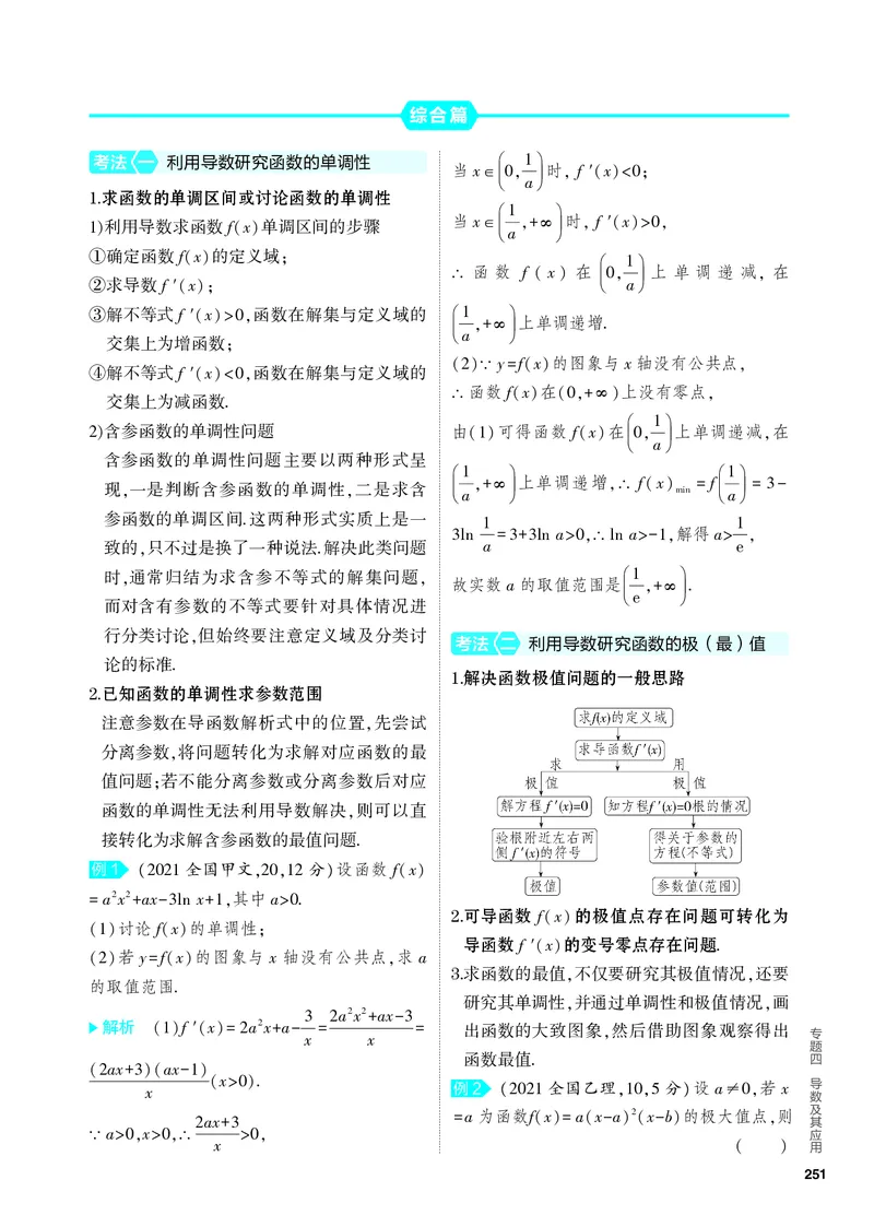 《2_4.2　导数的应用_2024版教学资源包_2024版.新高考版数学.5·3A版_11_专题四42导数的应用_4_PDF教参电子书》第2页预览