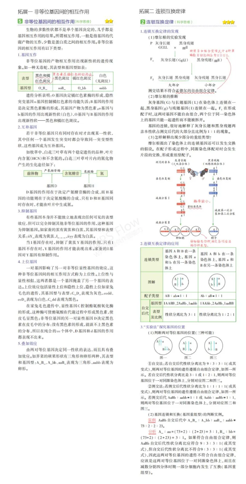 《1_专题十二基因的自由组合定律拓展_2024版教学资源包_2024版.新高考版生物.5·3A版_12_专题十二基因的自由组合定律_7_名家备考素材摘要》第1页预览