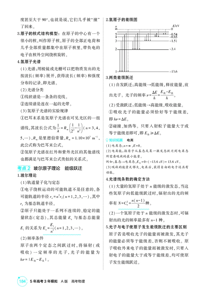 《1_26版53A浙江物理精讲册教师专题十六（无解析）_2026版教学资源包_202653高考总复习A版_浙江版_2026版.浙江版.选考总复习.物理.5·3A版_二、教师用书PDF_第16章近代物理初步_2_精讲册PDF》第4页预览