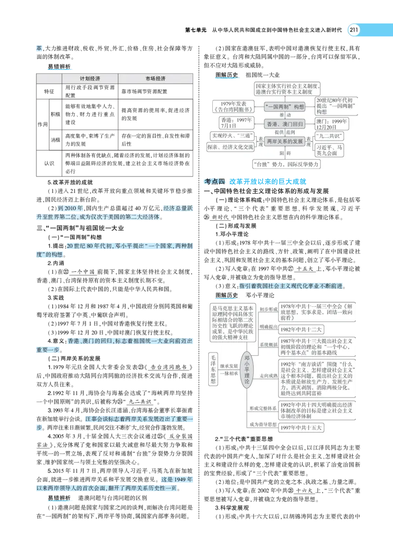 《1_专题考点精析_2023版教学资源包_2023版新高考版选考总复习历史5·3A版_7_第七单元从中华人民共和国成立到中国特色社会主义进入新时代_7_专题考点精析》第6页预览