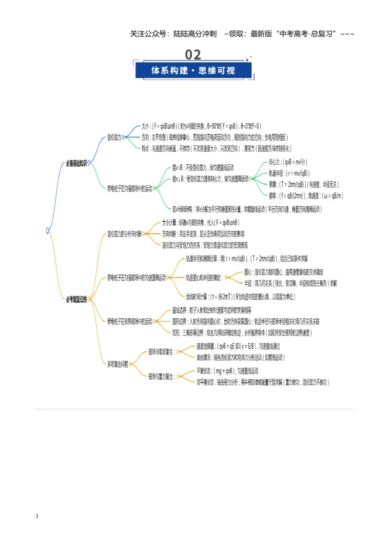 《第38讲洛伦兹力带电粒子在匀强磁场中的运动（复习讲义）（福建专用）（教师版）_04-物理-高考总复习_一轮复习_2026年-物理高考一轮复习》第3页预览