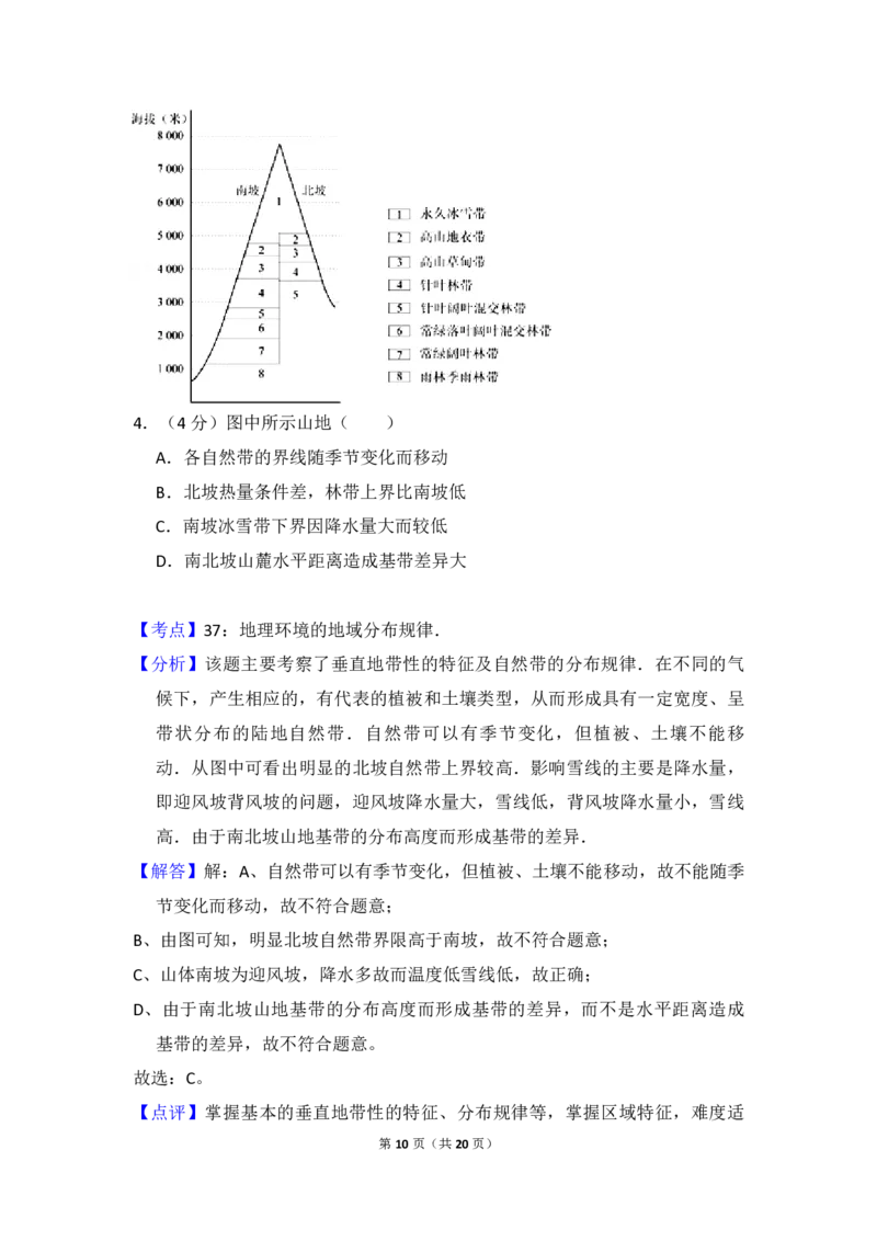 《2012年北京市高考地理试卷（含解析版）(1)_地理_2027年高考地理专项复习_2008年-2026年地理高考真题-G427_2008-2020年高考_地方卷_北京高考地理08-21_A4word版_PDF版（赠送）》第10页预览