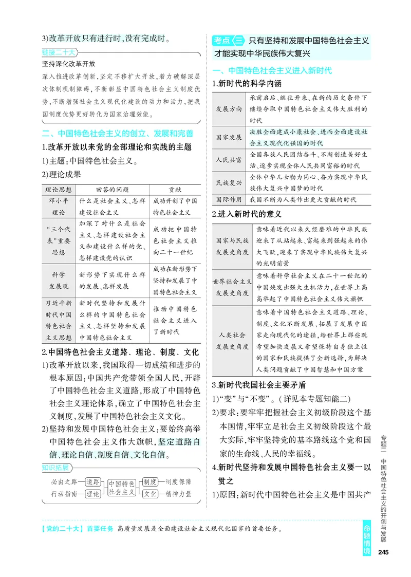 《2_4.知识讲解专题二_2024版教学资源包_2024版.新高考版政治.5·3A版_2_专题二中国特色社会主义的开创与发展_4_PDF教参电子书》第4页预览