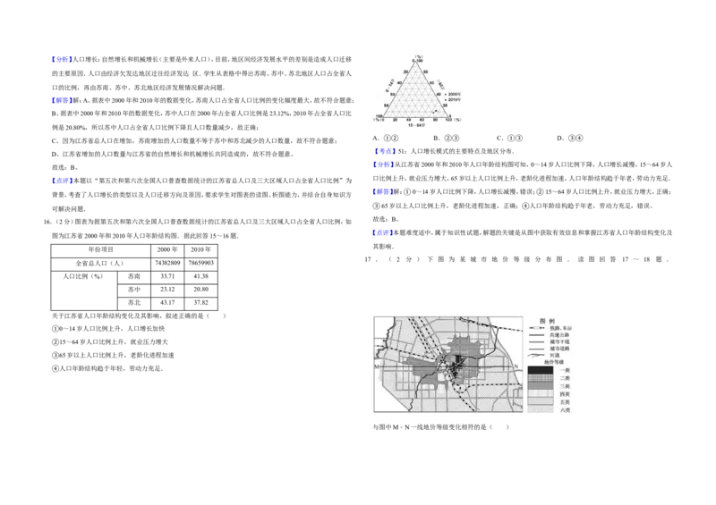 《2011年江苏省高考地理试卷解析版(1)_地理_2027年高考地理专项复习_2008年-2026年地理高考真题-G427_2008-2020年高考_地方卷_江苏高考地理08-21_A3word版》第7页预览
