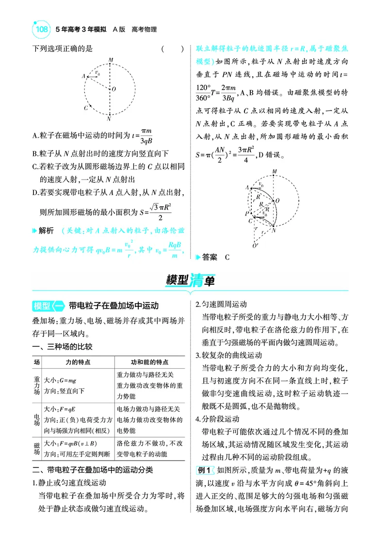 《1_4.22025版5·3A版新高考版专题十一教师用书pdf_2025版教学资源包_（总复习系列）2025版《5年高考3年模拟》新高考版A版（⭐全科）_2025版.新高考版.选考总复习.物理.5·3A版_专题十一磁场》第7页预览