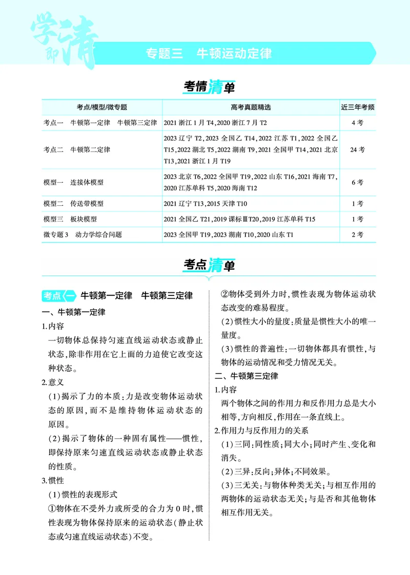 《1_4.22025版5·3A版新高考版专题三教师用书pdf_2025版教学资源包_（总复习系列）2025版《5年高考3年模拟》新高考版A版（⭐全科）_2025版.新高考版.选考总复习.物理.5·3A版_4_PDF教参电子书》第1页预览