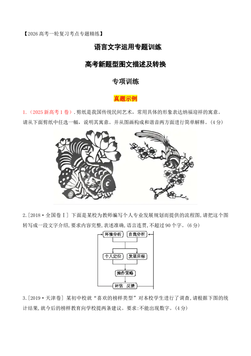 《14高考新题型图文描述及转换专项训练（学生版）_高考一二三轮复习_语文_2026年-语文一轮复习_2026年高考语文一轮复习之语言文字运用（全国通用）-G389_资料》第1页预览