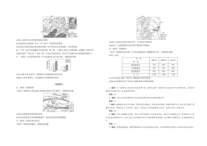 《2012年高考真题地理(山东卷)（含解析版）(1)_地理_2027年高考地理专项复习_2008年-2026年地理高考真题-G427_2008-2020年高考_地方卷_山东高考地理08-21_山东高考地理_A3版》第2页预览