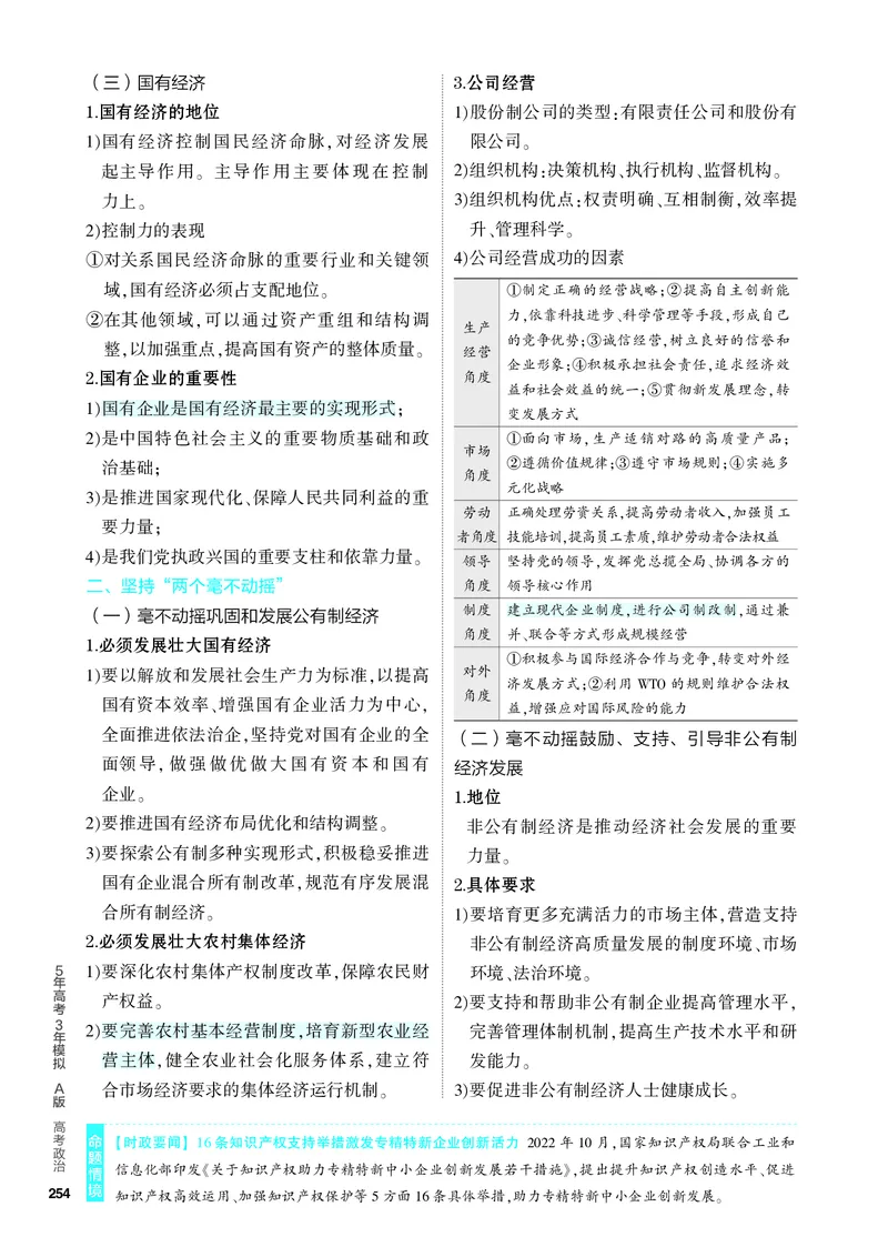 《2_4.知识讲解专题三_2024版教学资源包_2024版.新高考版政治.5·3A版_3_专题三生产资料所有制与经济体制_4_PDF教参电子书》第2页预览