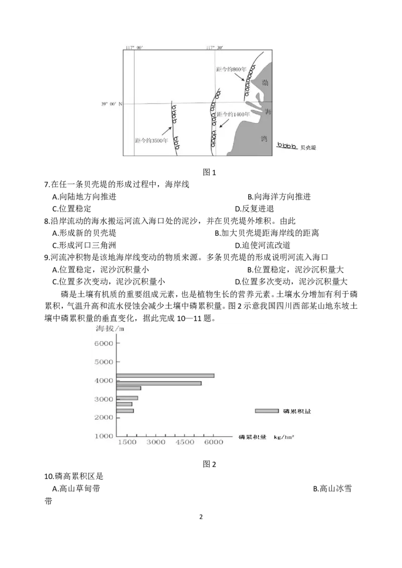 《2016年高考真题全国卷1地理部分(1)_地理_2027年高考地理专项复习_2008年-2026年地理高考真题-G427_2008-2020年高考_地方卷_安徽高考地理08-20》第2页预览