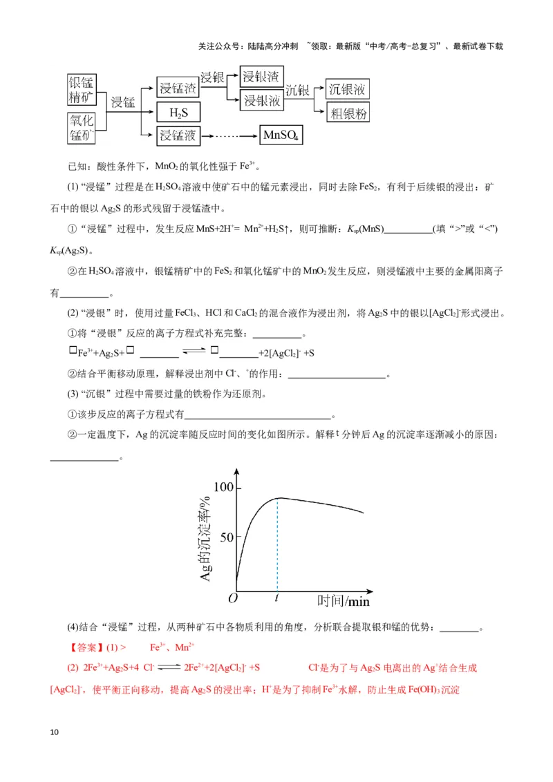 《题型四无机化工流程题解题策略(解析版)_05-化学-高考总复习_专项复习_2024年_2024年高考化学答题技巧与模板构建》第10页预览