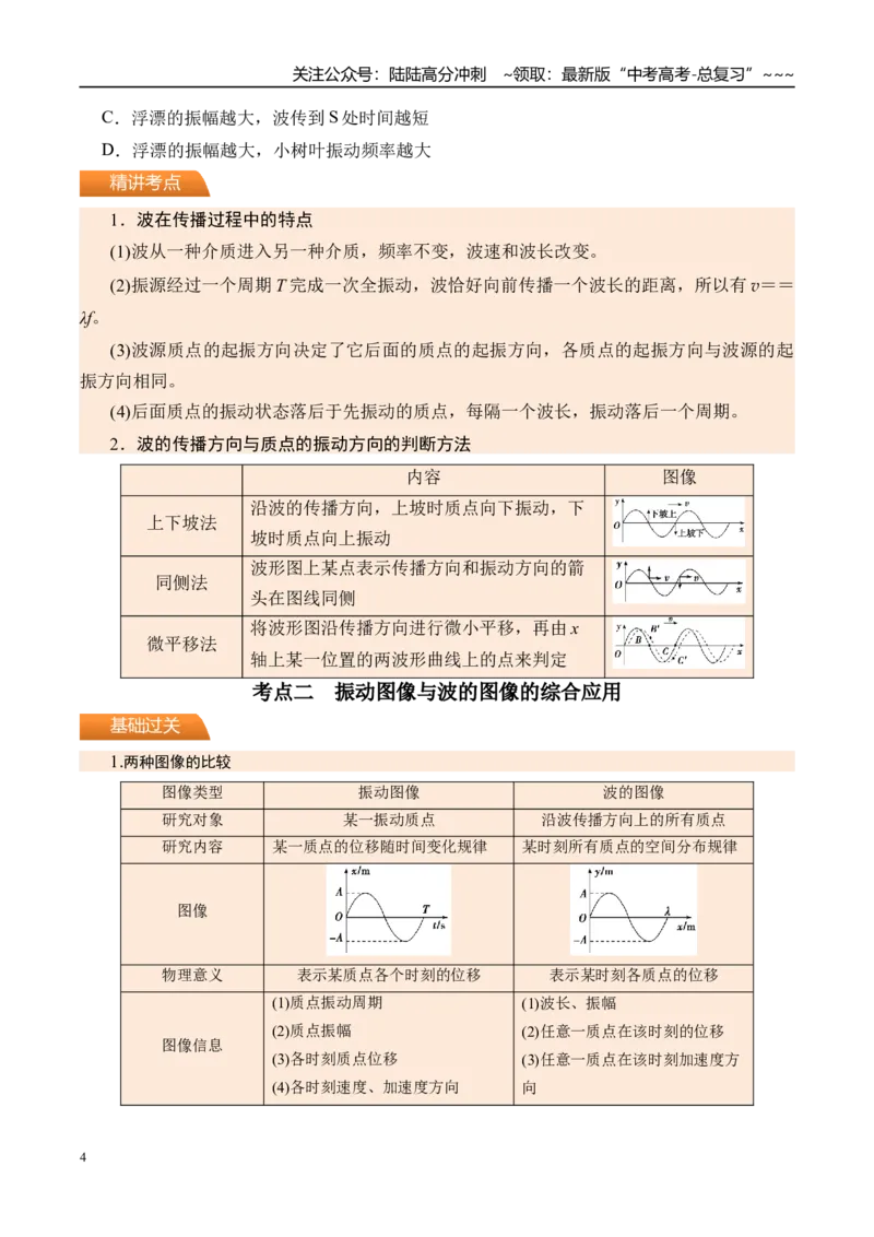 《第39讲机械波-（讲义）（学生版）_04-物理-高考总复习_一轮复习_2026年-物理高考一轮复习_2026年高考物理一轮复习精讲精练-G367_资料》第4页预览