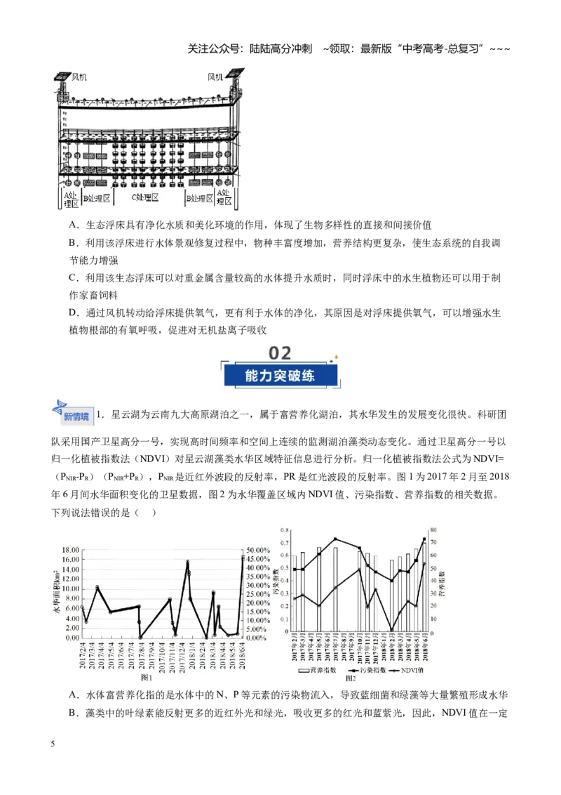 《第39讲人与环境（专项训练）（福建专用）（学生版）_06-生物-高考总复习_一轮复习_2026年-生物高考一轮复习_2026年高考生物一轮课件+讲义+练习（福建专用）-G328》第5页预览