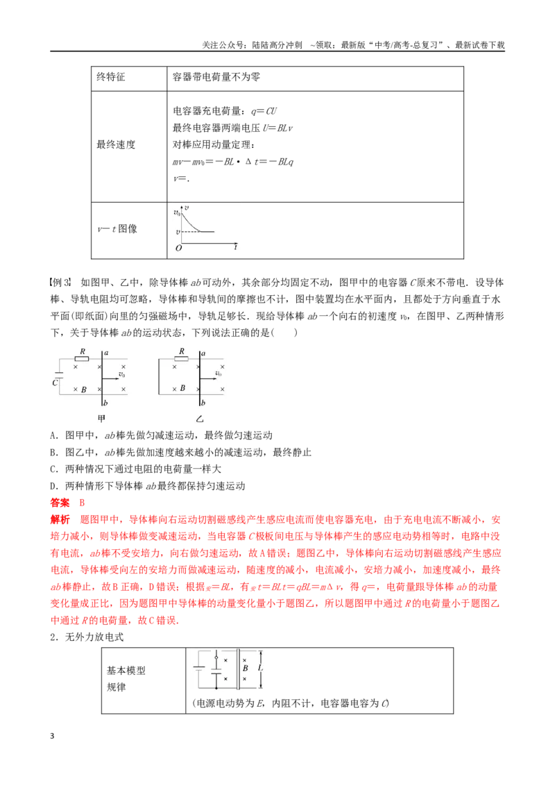 《训练二十五动量观点在电磁感应中的应用-备战高考物理一轮复习专题复习与训练(解析版）_04-物理-高考总复习_一轮复习_2024年_2024年高考物理专题复习与训练一轮复习专题题型练习题_资料》第3页预览